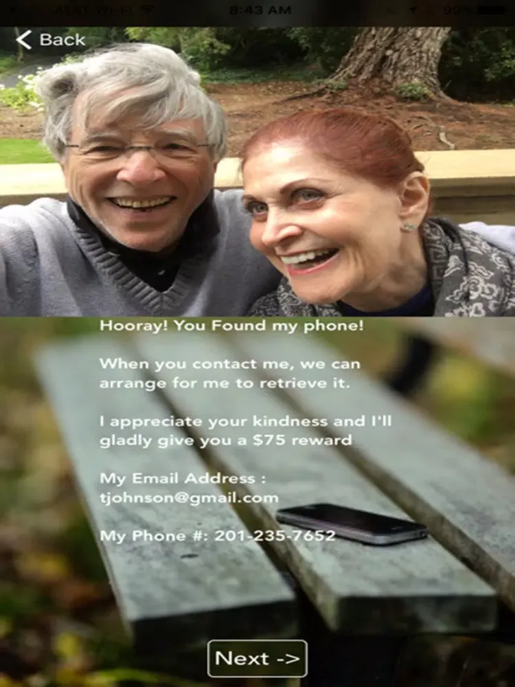 Capturas de pantalla de Return My Phone iPad 