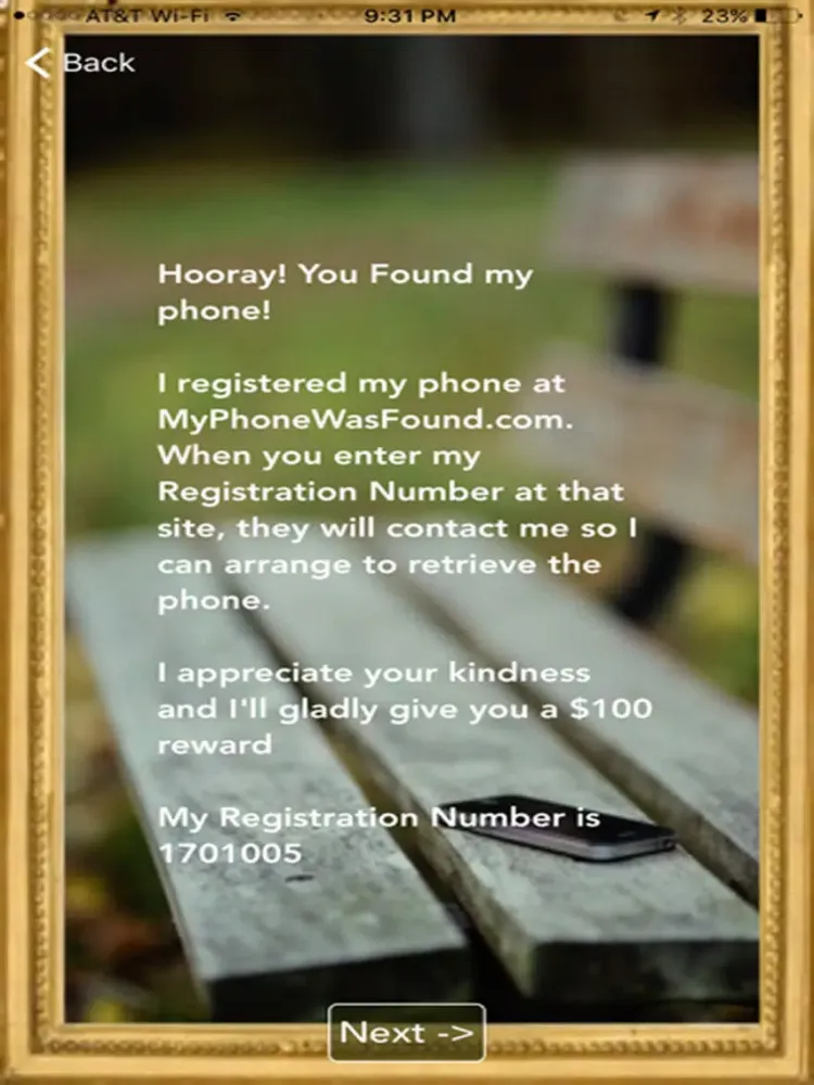 Capturas de pantalla de Return My Phone iPad 