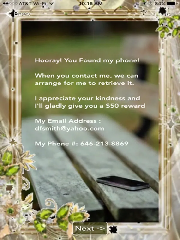 Capturas de pantalla de Return My Phone iPad 