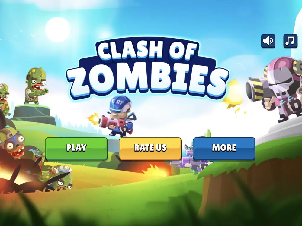 Ảnh chụp màn hình của Clash Of Zombie iPad 