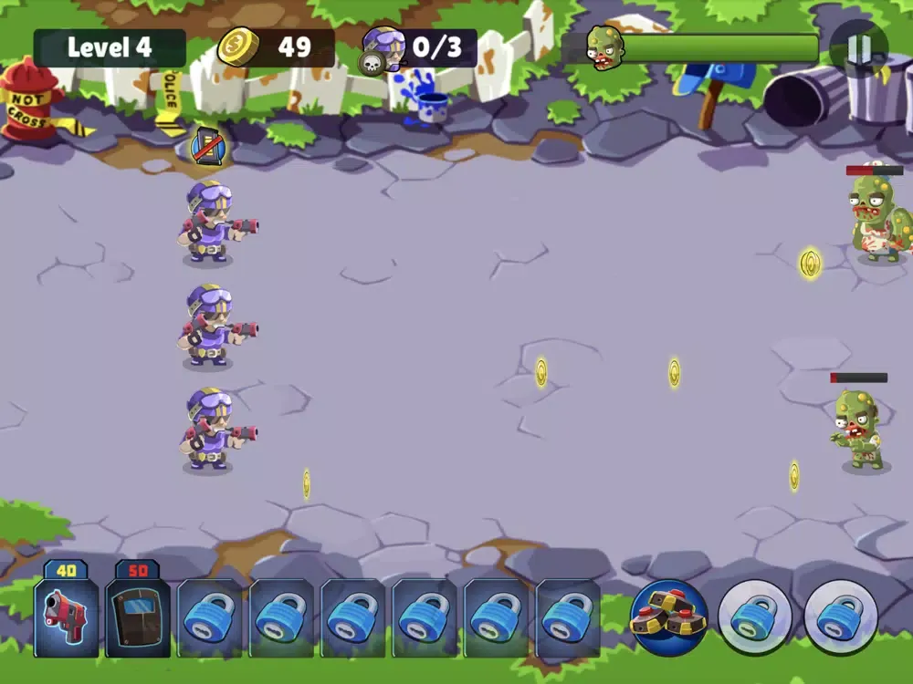 Ảnh chụp màn hình của Clash Of Zombie iPad 