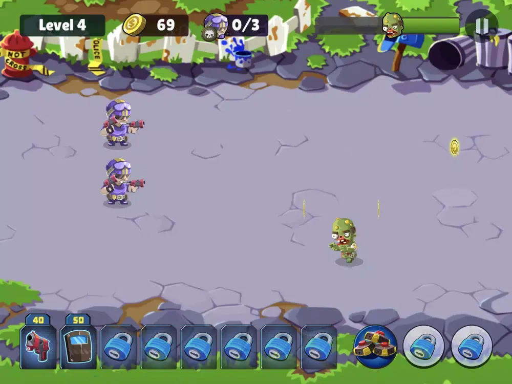 Ảnh chụp màn hình của Clash Of Zombie iPad 