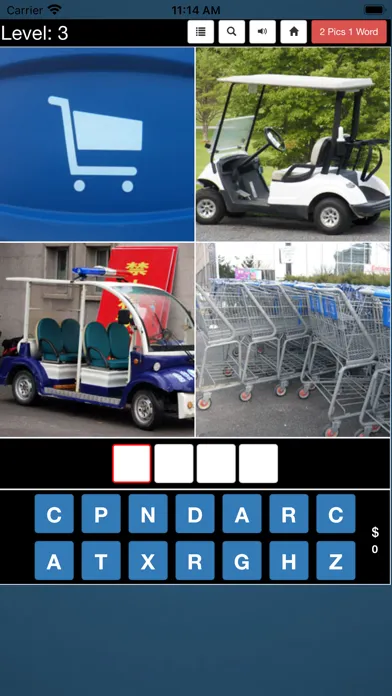 Tangkapan skrin 4 Pics 1 Word *