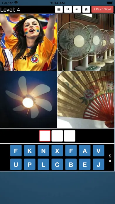Tangkapan skrin 4 Pics 1 Word *