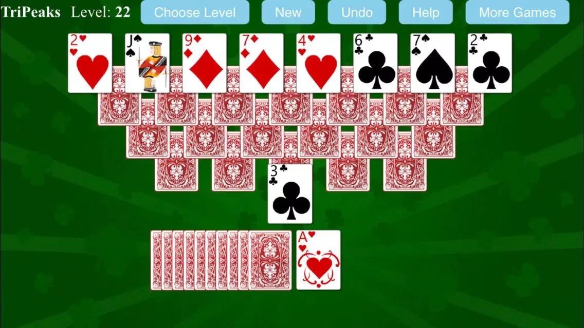 Captures d'écran de TriPeaks Solitaire Game