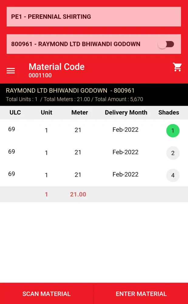 Raymond Shirting Booking應用截圖