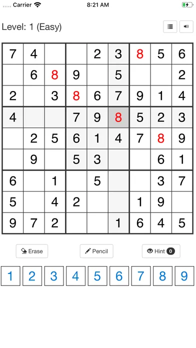 Capturas de tela do Sudoku 2*