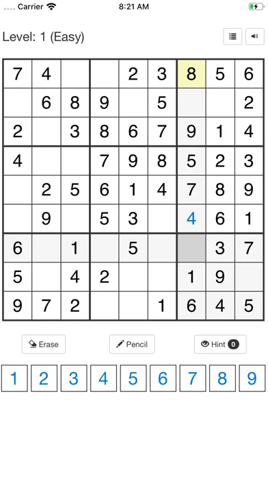 Capturas de tela do Sudoku 2*