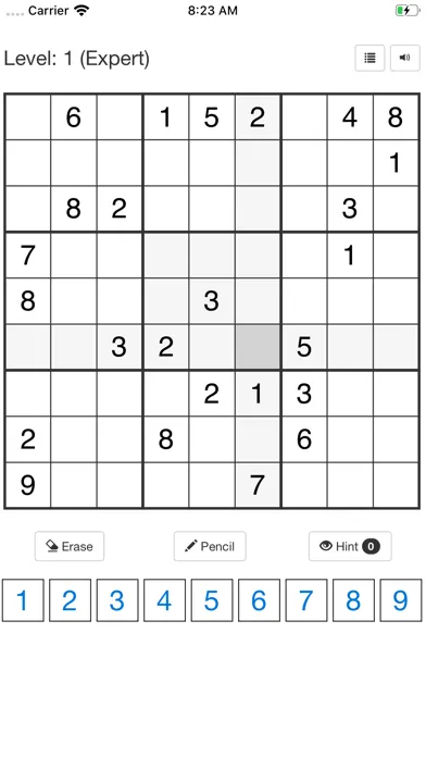 Capturas de tela do Sudoku 2*