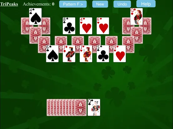 Ảnh chụp màn hình của TriPeaks Solitaire. iPad 