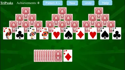 Ảnh chụp màn hình của TriPeaks Solitaire.