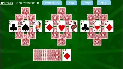 Ảnh chụp màn hình của TriPeaks Solitaire.
