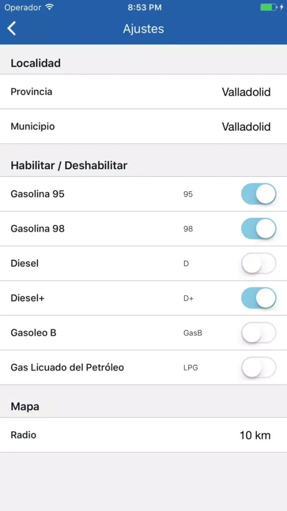 Precio Gasolina سکرین شاٹس