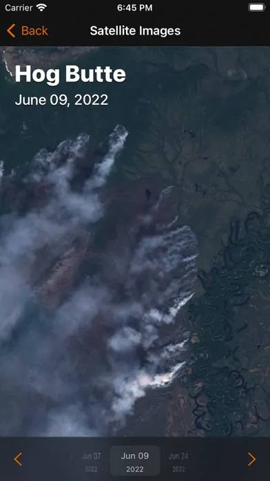 Tangkapan skrin Firespot: Wildfire app