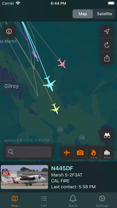 Tangkapan skrin Firespot: Wildfire app