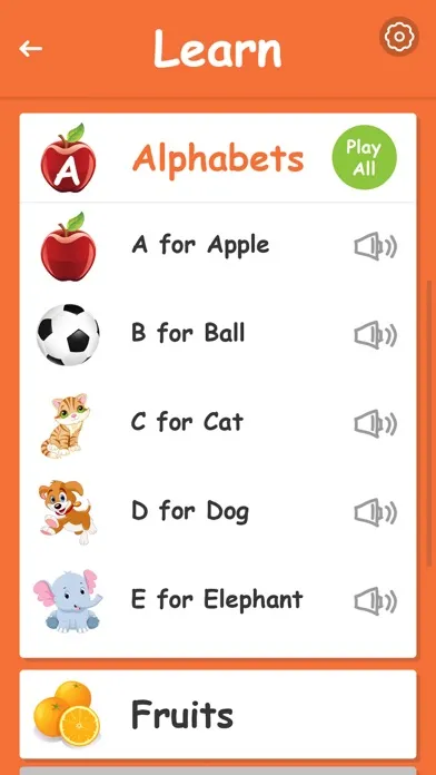 Nursery Fun Learning & Quiz سکرین شاٹس
