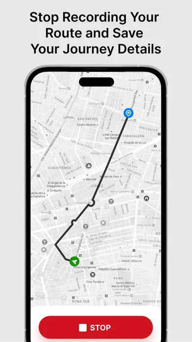 ภาพหน้าจอของ My Route Recorder