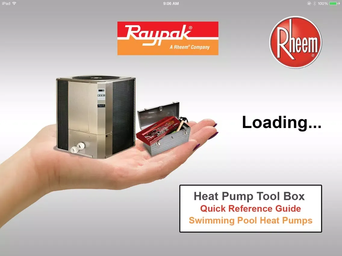Raypak Tool Box - Heat Pump iPad  স্ক্রিনশট