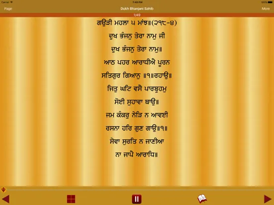 Zrzuty ekranu Dukh Bhanjani Sahib Audio iPad 