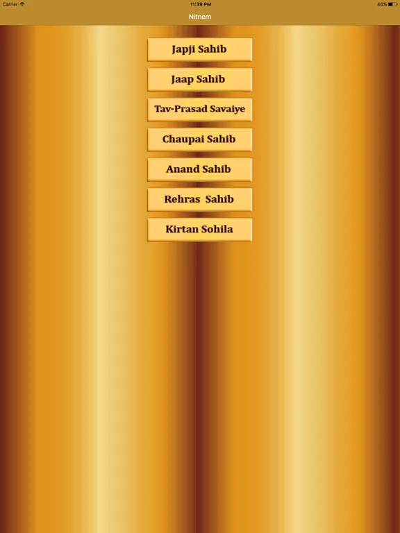 Screenshot di Nitnem Audio - Daily Naam iPad 