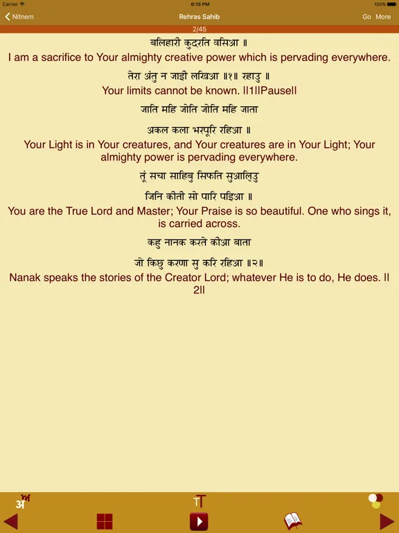 Screenshot di Nitnem Audio - Daily Naam iPad 