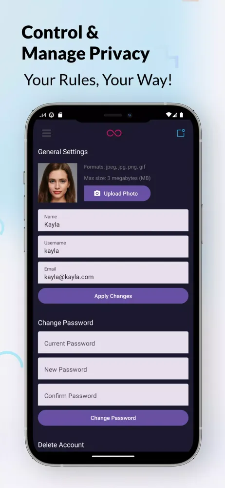 Ảnh chụp màn hình của Sarahah Plus