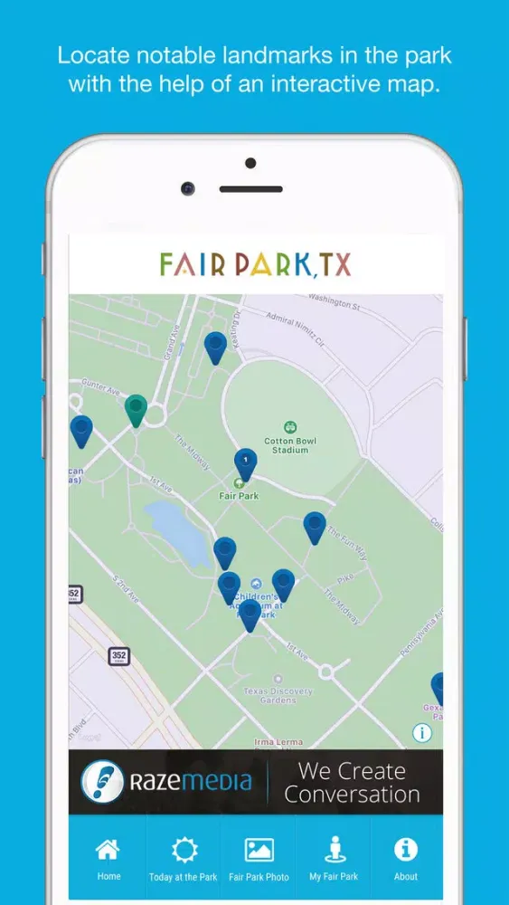 Zrzuty ekranu Fair Park TX Mobile Guide