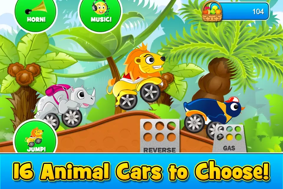 Скриншоты Animal Cars Kids Racing Game