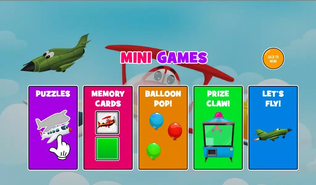 Fun Kids Planes Game Screenshots
