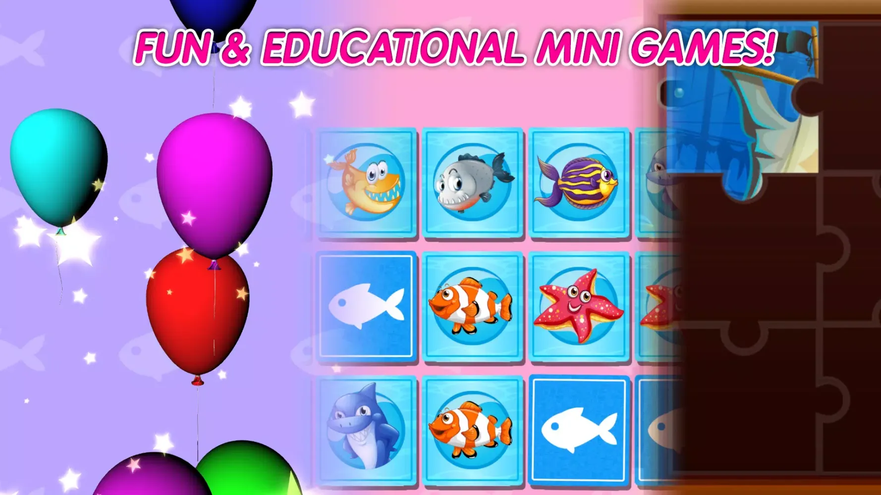 Fishing Game for Kids Ekran Görüntüleri