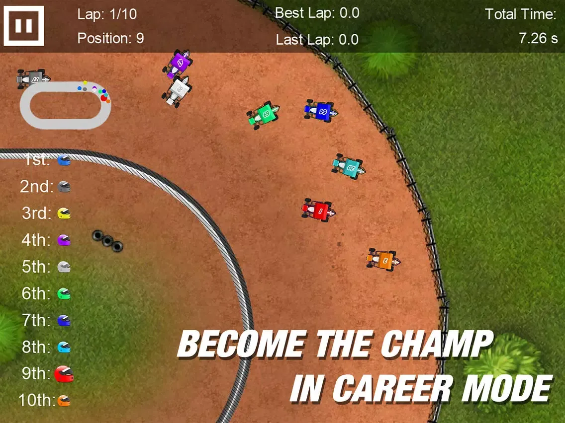 Ảnh chụp màn hình của Dirt Racing 2 Sprint Car Game iPad 