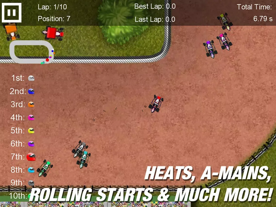 Ảnh chụp màn hình của Dirt Racing 2 Sprint Car Game iPad 