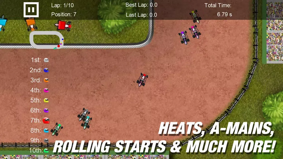 Ảnh chụp màn hình của Dirt Racing 2 Sprint Car Game