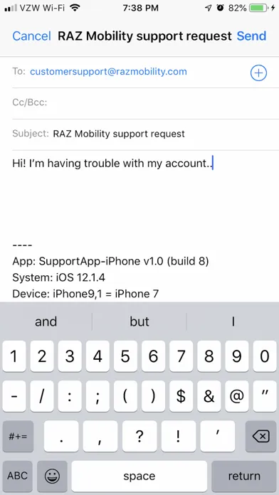 RAZ Mobility Support Screenshots