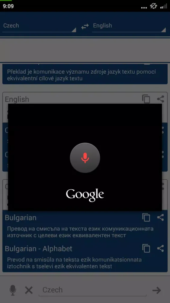 Czech Dictionary Translator স্ক্রিনশট
