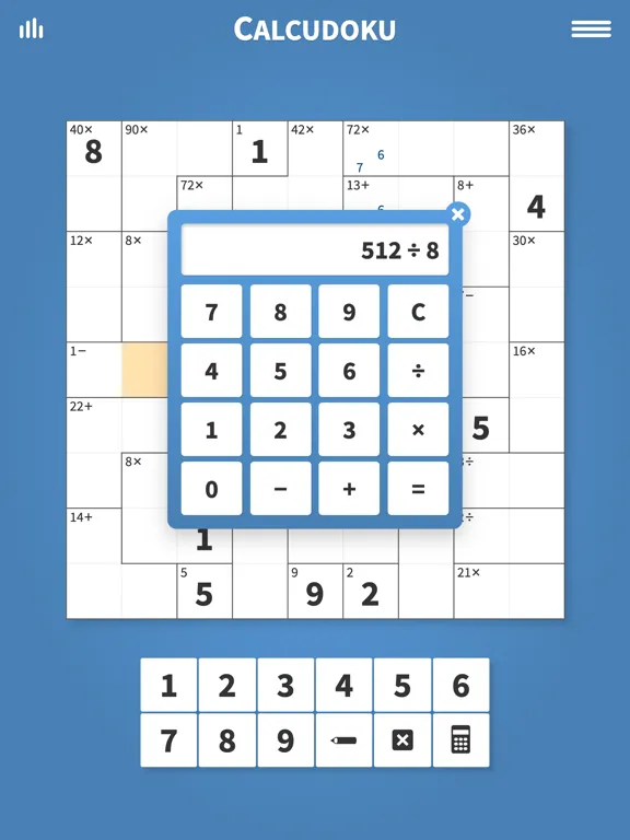 Tangkapan skrin Calcudoku · Math Logic Puzzles iPad 