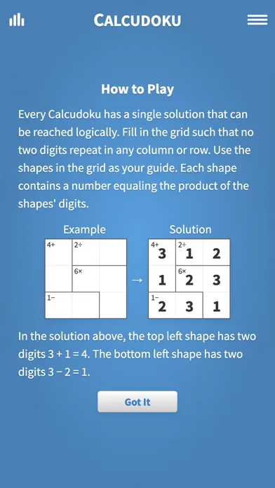 Tangkapan skrin Calcudoku · Math Logic Puzzles