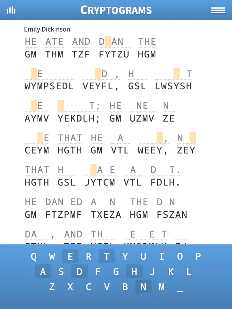 Скриншоты Cryptogram · Puzzle Quotes