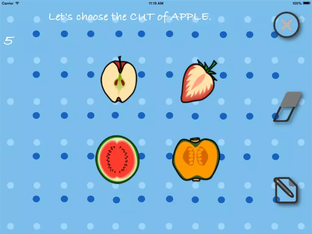 ภาพหน้าจอของ IQ for kids Free : Baby learn plant,tree,fruit iPad 