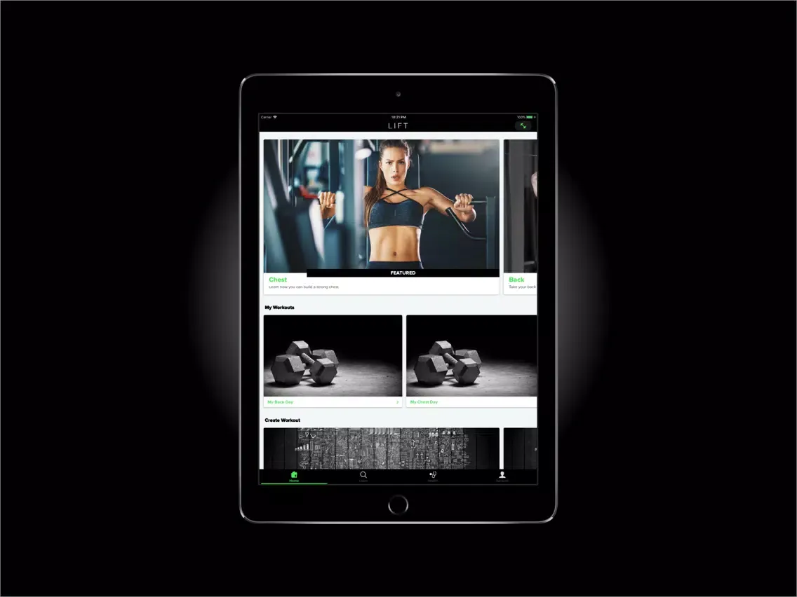 Lift - Workout Manager iPad 应用截图