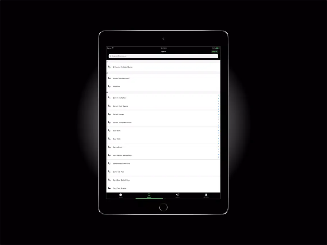 Lift - Workout Manager iPad 应用截图