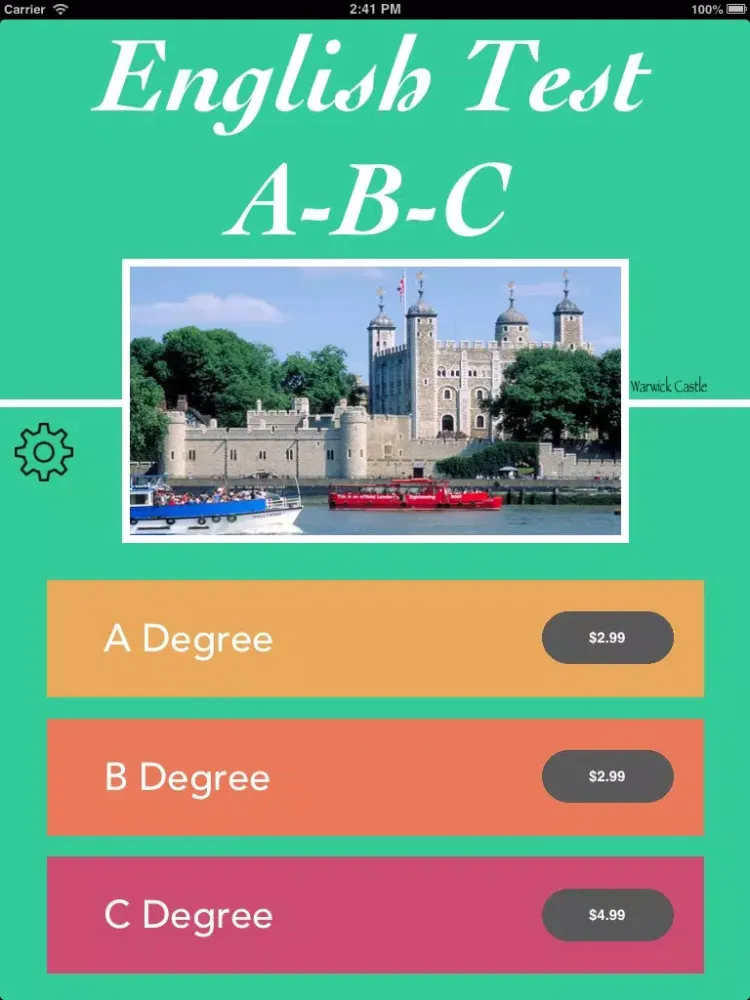 English Test ABC Level iPad 应用截图