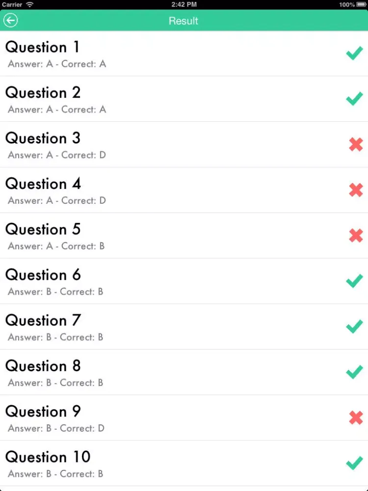 English Test ABC Level iPad 应用截图