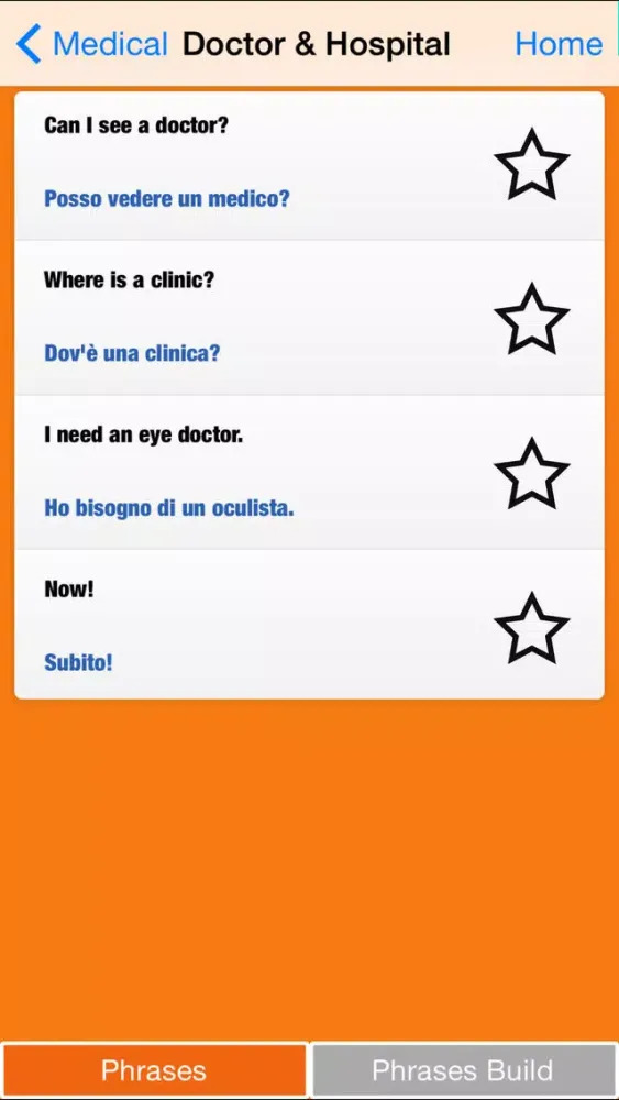 Capturas de tela do Begin Italian: Survival Phrases