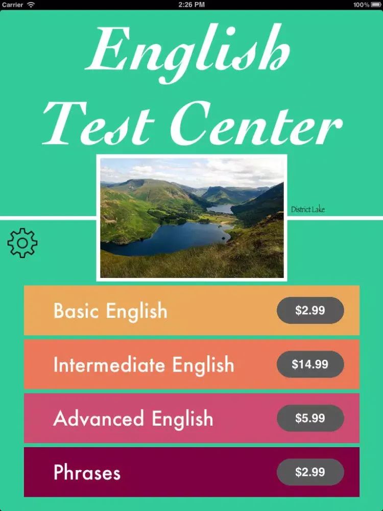 English Test Center iPad  Ekran Görüntüleri