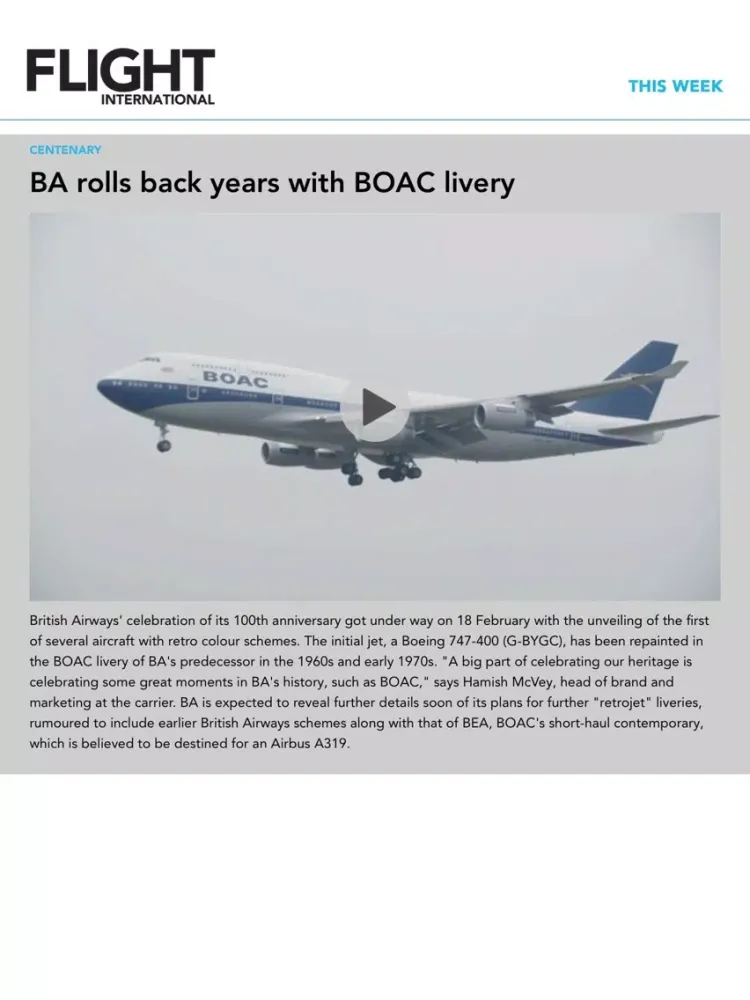 تصاویر Flight International iPad 