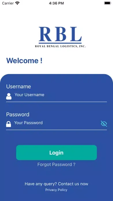 Royal Bengal Logistics - RBL Screenshots