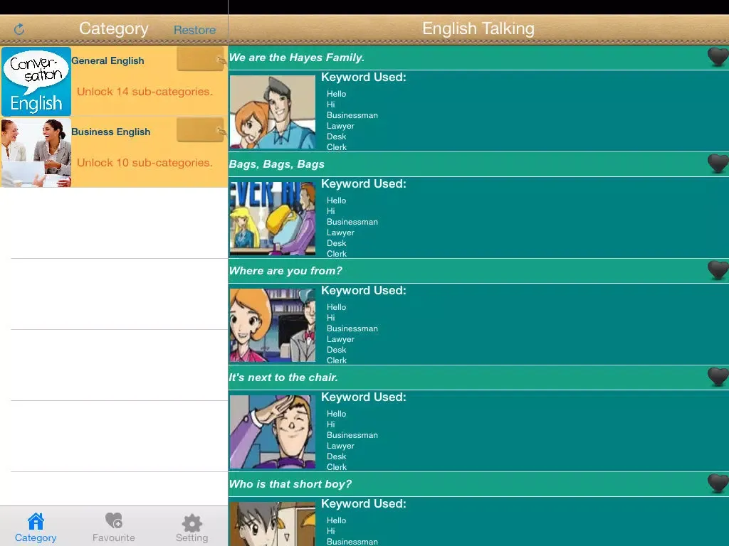 Learn English: Clever English iPad  Screenshots