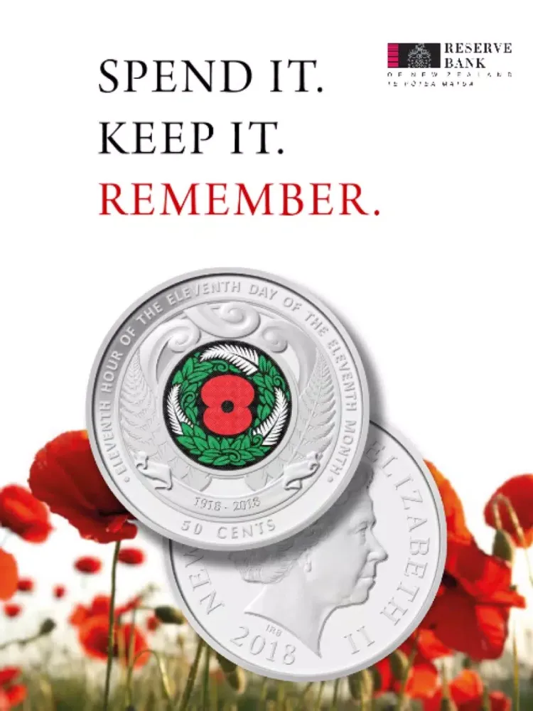 Zrzuty ekranu RBNZ Armistice Day Coin iPad 