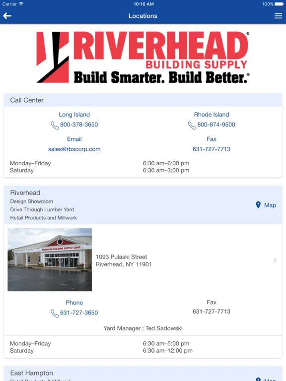 تصاویر Riverhead Building Supply Corp iPad 